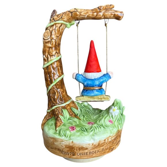 1979 Gorham Gnome on Swing Music Box – Unieboek B.V. Japan – Works – See Video - Picture 4 of 8
